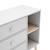 Commode 3 tiroirs et 2 niches - gamme simon Blanc+Vert kaki 5 - vertbaudet enfant 