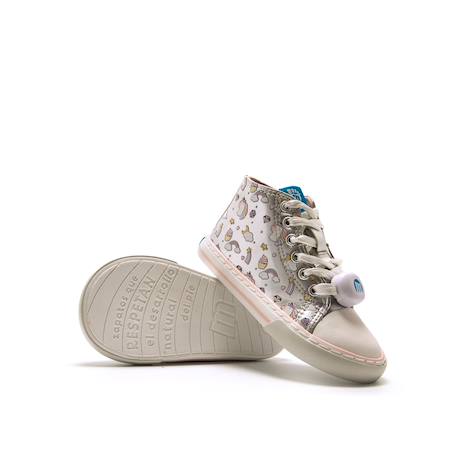 Sneakers filles licorne synthétique fermeture éclair barefoot Grey 6 - vertbaudet enfant 