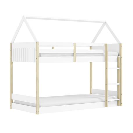 Lits superposés montessori - gamme oscar Blanc+Vert kaki 4 - vertbaudet enfant 