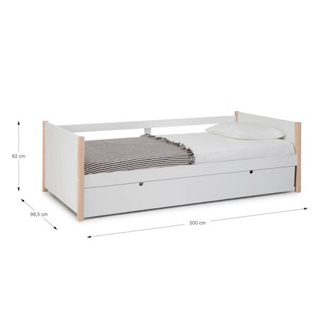 Lit gigogne 2 couchages - gain de place - gamme clémence Blanc 3 - vertbaudet enfant 