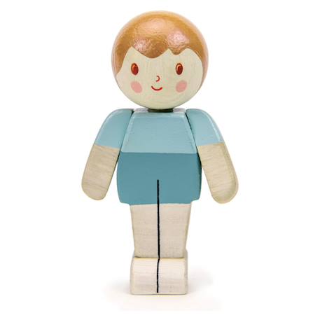 Poupées en Bois d’Hévéa – Personnages Articulés - Fils Multicolor 1 - vertbaudet enfant 