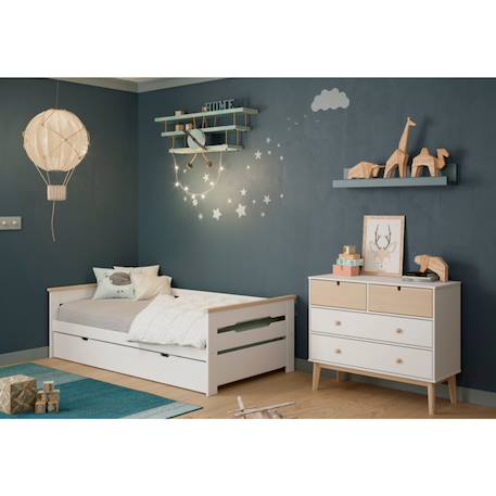 Lit gigogne 2 couchages - gamme elsa Blanc 3 - vertbaudet enfant 