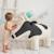 Grande peluche siège d’appoint vache Black and white 3 - vertbaudet enfant 