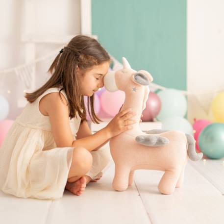 Peluche licorne ailée mini en coton Pink 2 - vertbaudet enfant 
