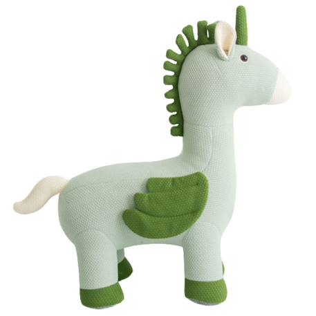 Grande peluche siège d’appoint licorne ailée Light and dark green 1 - vertbaudet enfant 