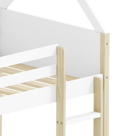 Lits superposés montessori - gamme oscar Blanc+Vert kaki 6 - vertbaudet enfant 
