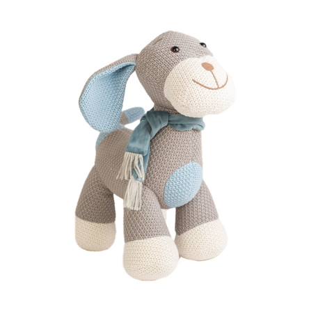 Peluche chien cocker mini en coton Grey and blue 1 - vertbaudet enfant 