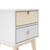 Chevet enfant 2 tiroirs - gamme léonie Blanc+Vert kaki 6 - vertbaudet enfant 