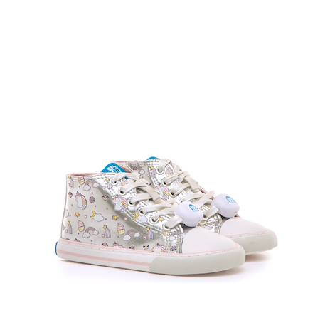 Sneakers filles licorne synthétique fermeture éclair barefoot Grey 5 - vertbaudet enfant 