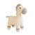 Peluche jument mini en coton White and grey 1 - vertbaudet enfant 