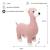 Peluche cerf mini en coton Pink 6 - vertbaudet enfant 