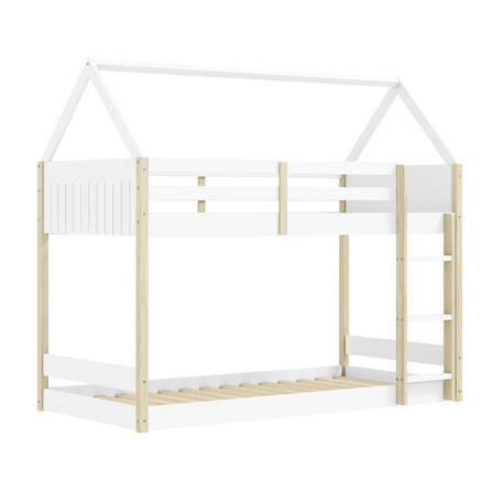 Lits superposés montessori - gamme oscar Blanc+Vert kaki 3 - vertbaudet enfant 
