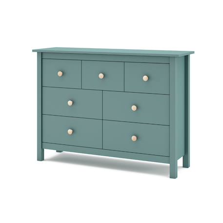 Commode 7 tiroirs poignées interchangeables - gamme camille Vert 4 - vertbaudet enfant 