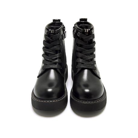 Bottines filles synthétique fermeture éclair Black 4 - vertbaudet enfant 