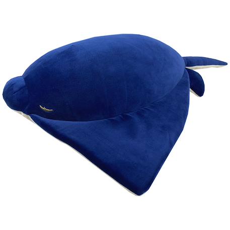 Peluche Nemu Nemu Eita la Raie Manta – Ultra Douce et Apaisante Blanc, bleu 1 - vertbaudet enfant 