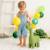 Peluche dinosaure mini en coton Green olive 2 - vertbaudet enfant 