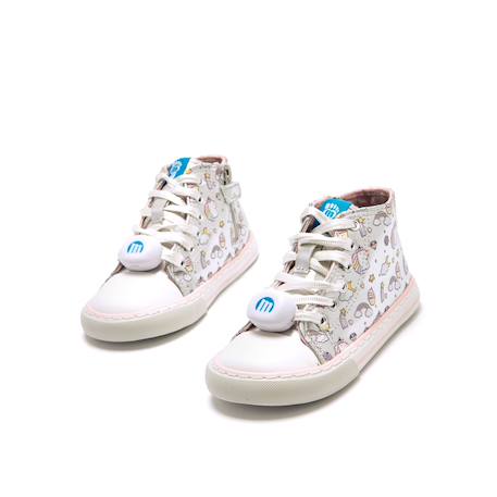 Sneakers filles licorne synthétique fermeture éclair barefoot Grey 2 - vertbaudet enfant 