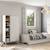 Armoire 5 niches et penderie - gamme simon Blanc+Vert kaki 1 - vertbaudet enfant 