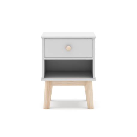 Chevet enfant 1 tiroir - gamme simon Blanc 2 - vertbaudet enfant 