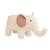 Peluche éléphant mini en coton Beige and brown 1 - vertbaudet enfant 