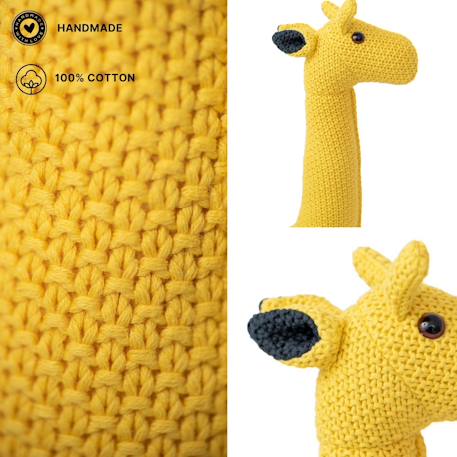 Peluche girafe mini en coton Yelow 4 - vertbaudet enfant 