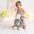 Peluche chien cocker mini en coton Grey and blue 2 - vertbaudet enfant 