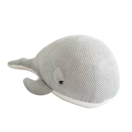 Grande peluche baleine en coton doux Grey 1 - vertbaudet enfant 
