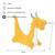Peluche dragon mini en coton Yelow 6 - vertbaudet enfant 