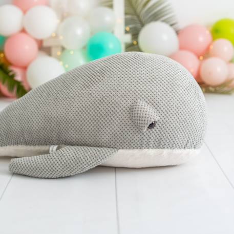 Grande peluche baleine en coton doux Grey 6 - vertbaudet enfant 