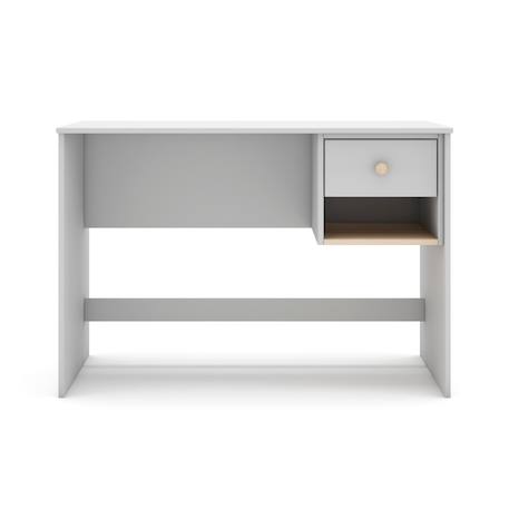 Bureau modulable 1 tiroir - gamme simon Blanc+Vert kaki 2 - vertbaudet enfant 