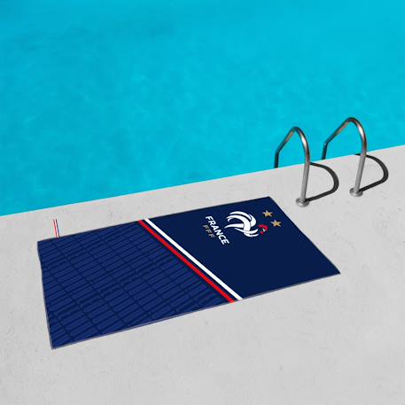 Serviette de bain et de plage en microfibre, fff équipe de France Bleu 2 - vertbaudet enfant 