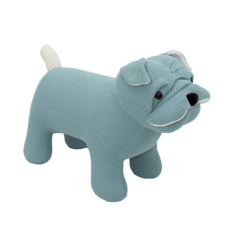 Peluche chien bulldog en coton Blue-green 1 - vertbaudet enfant 