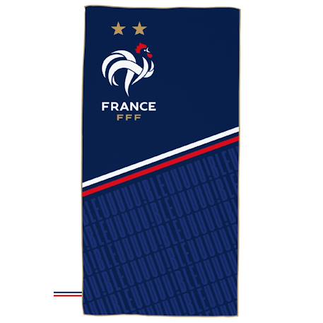 Serviette de bain et de plage en microfibre, fff équipe de France Bleu 1 - vertbaudet enfant 