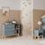 Commode 3 tiroirs et 2 niches - gamme simon Blanc+Vert kaki 9 - vertbaudet enfant 