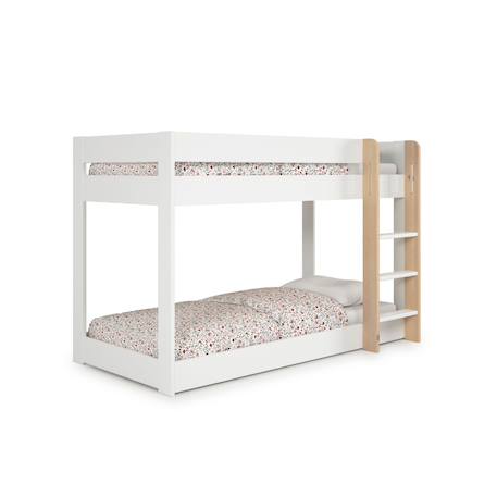 Lits superposés montessori - gamme laura Blanc+Vert kaki 5 - vertbaudet enfant 