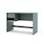 Bureau modulable 1 tiroir - gamme simon Blanc+Vert kaki 10 - vertbaudet enfant 