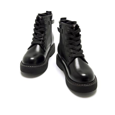Bottines filles synthétique fermeture éclair Black 6 - vertbaudet enfant 