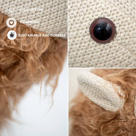 Grande peluche siège d’appoint lion Light brown 3 - vertbaudet enfant 