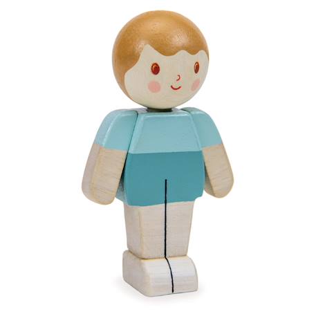 Poupées en Bois d’Hévéa – Personnages Articulés - Fils Multicolor 2 - vertbaudet enfant 