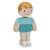 Poupées en Bois d’Hévéa – Personnages Articulés - Fils Multicolor 2 - vertbaudet enfant 