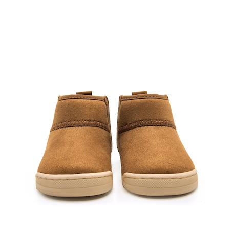 Bottines garçon textile fermeture adhésive barefoot Brown 6 - vertbaudet enfant 