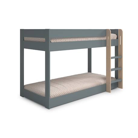 Lits superposés montessori - gamme laura Blanc+Vert kaki 12 - vertbaudet enfant 