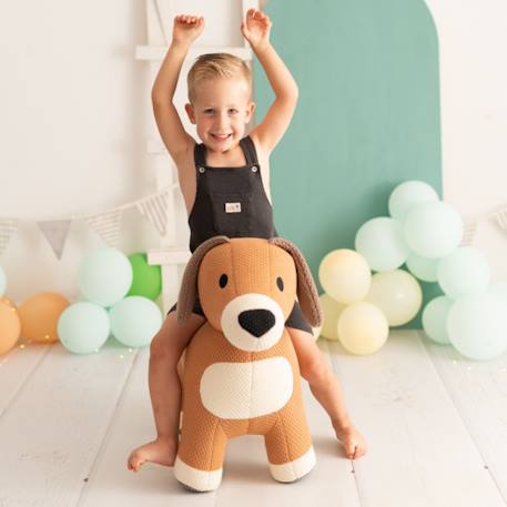 Grande peluche siège d’appoint chien Brown 2 - vertbaudet enfant 