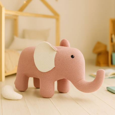 Grande peluche siège d’appoint éléphant Pink 6 - vertbaudet enfant 