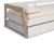 Lit avec tiroir 2 couchages - gamme emy Blanc+Vert kaki 6 - vertbaudet enfant 