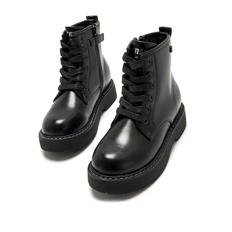Bottines filles synthétique fermeture éclair Black 2 - vertbaudet enfant 