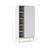 Armoire 5 niches et penderie - gamme simon Blanc+Vert kaki 4 - vertbaudet enfant 