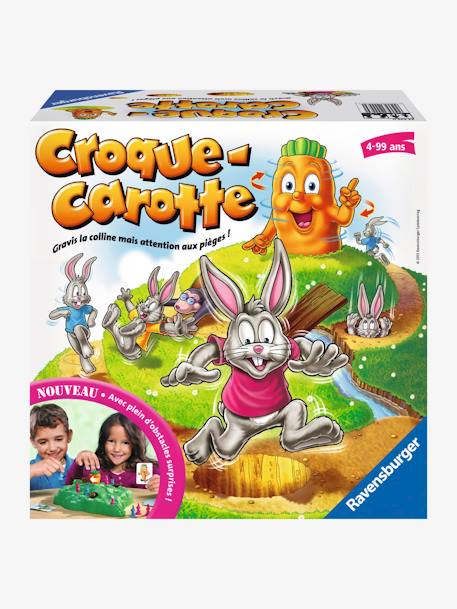 Croque carotte - BLANC CLAIR UNI AVEC DECOR 1 - vertbaudet enfant 