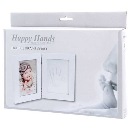Cadre photo avec empreinte bébé Blanc 3 - vertbaudet enfant 