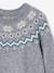 Pull mixte adulte noël capsule famille gris chiné 8 - vertbaudet enfant 